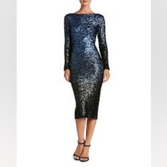 Dress the Population Dresses & Skirts - Dress the Population Emery ombre sequin midi dress